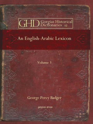 cover image of An English-Arabic Lexicon